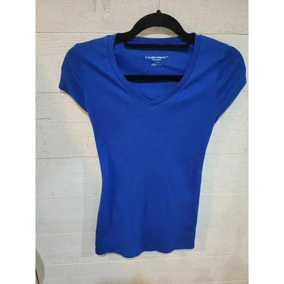 Liz Lange Maternity Shirt XS Blue Pre-owned - Picture 1 of 2